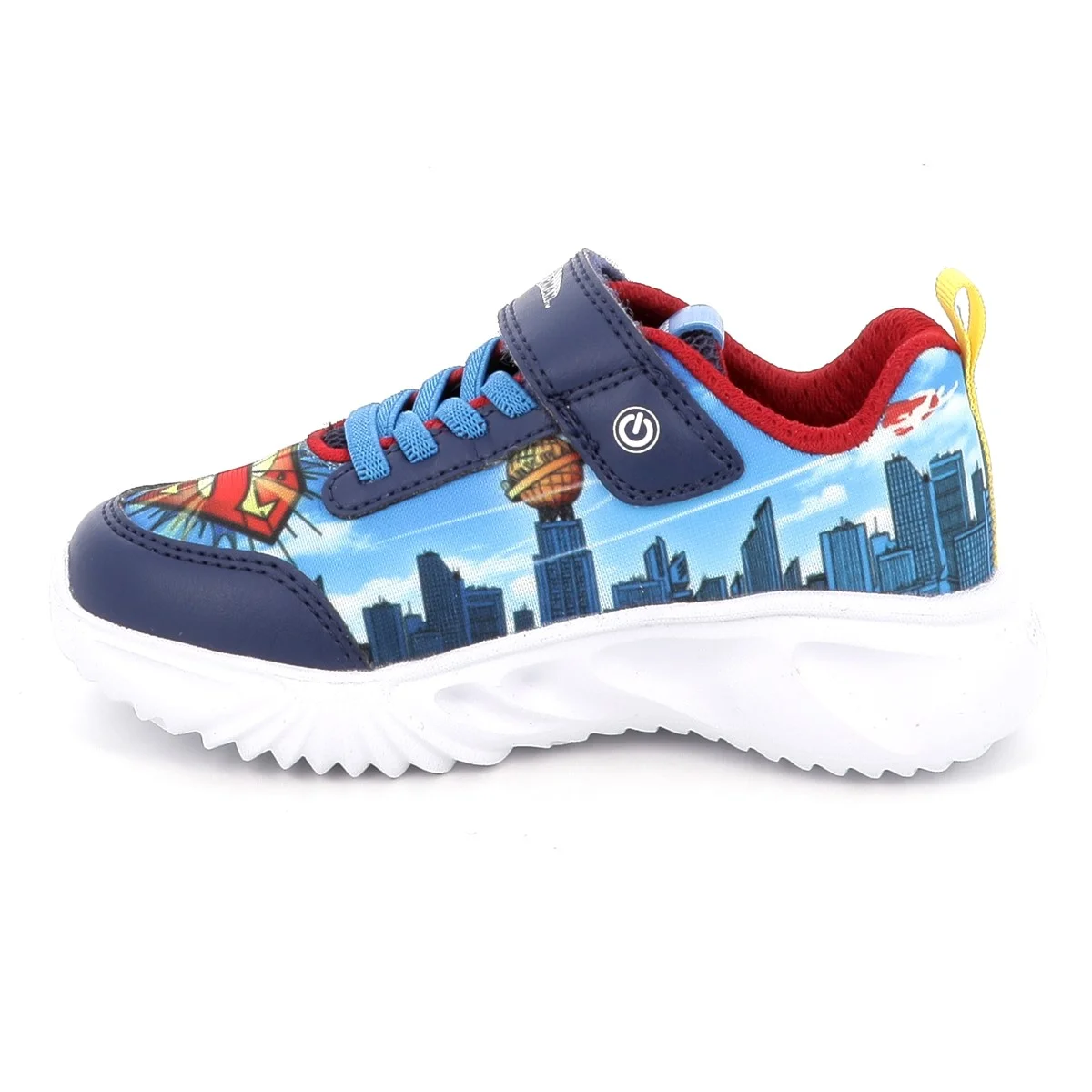 Geox Assister Lights Superman Trainer Navy/Lt Blue J65DZA 02ABC C0693 - Image 5