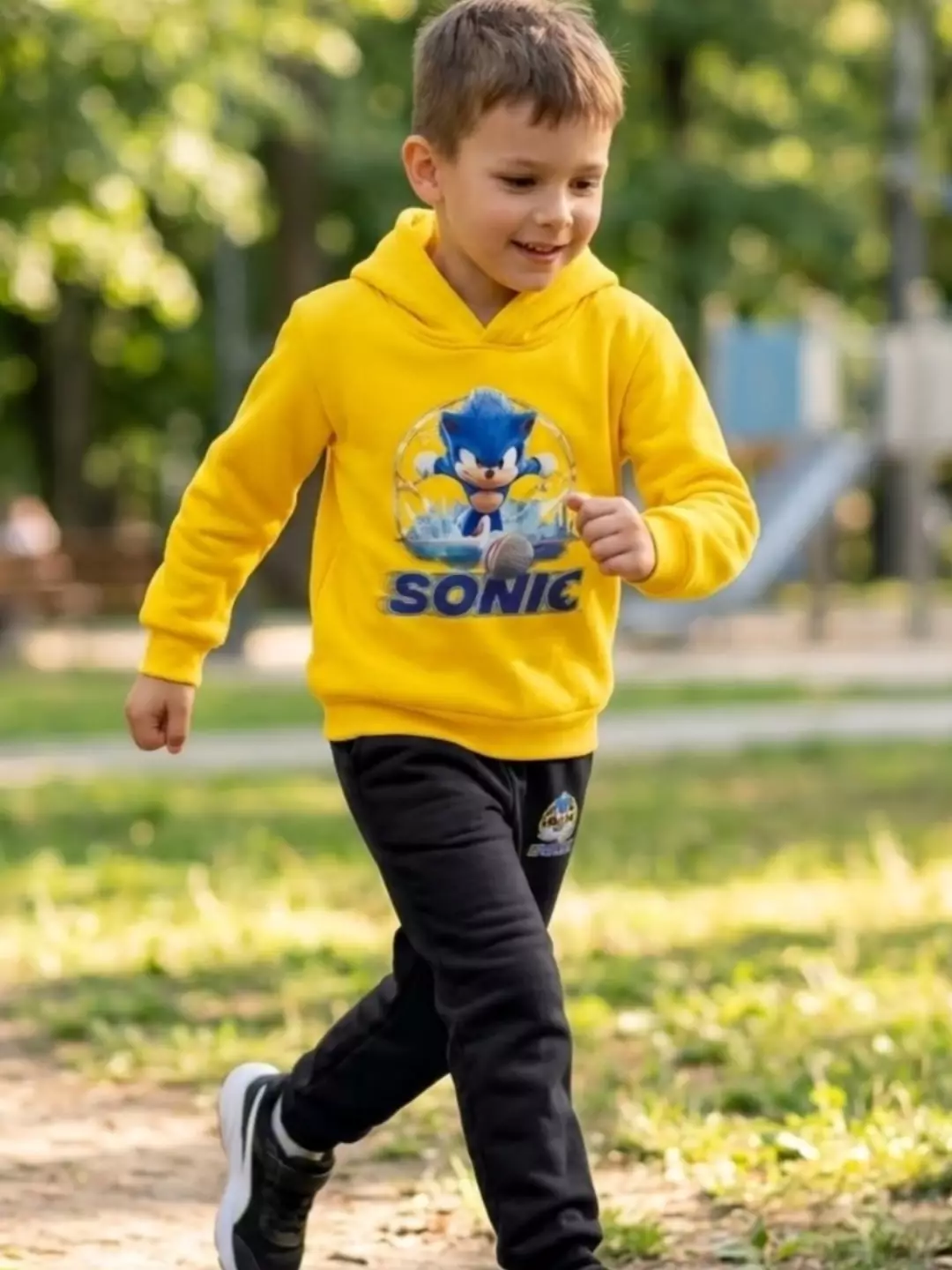 Sonic Heavy cotton kid's 2pc stylish tracksuit - Image 2