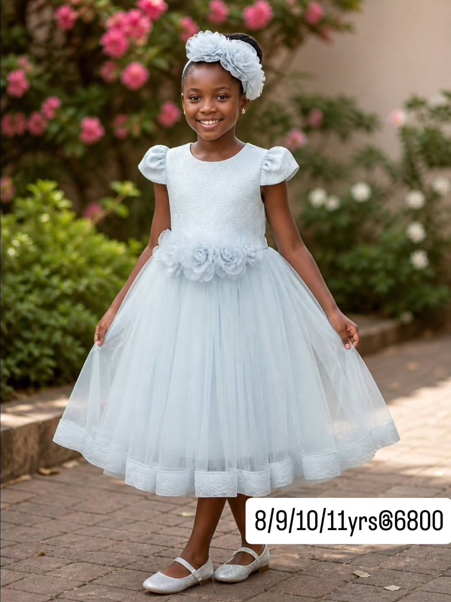 π Girls Dresses Sky Blue